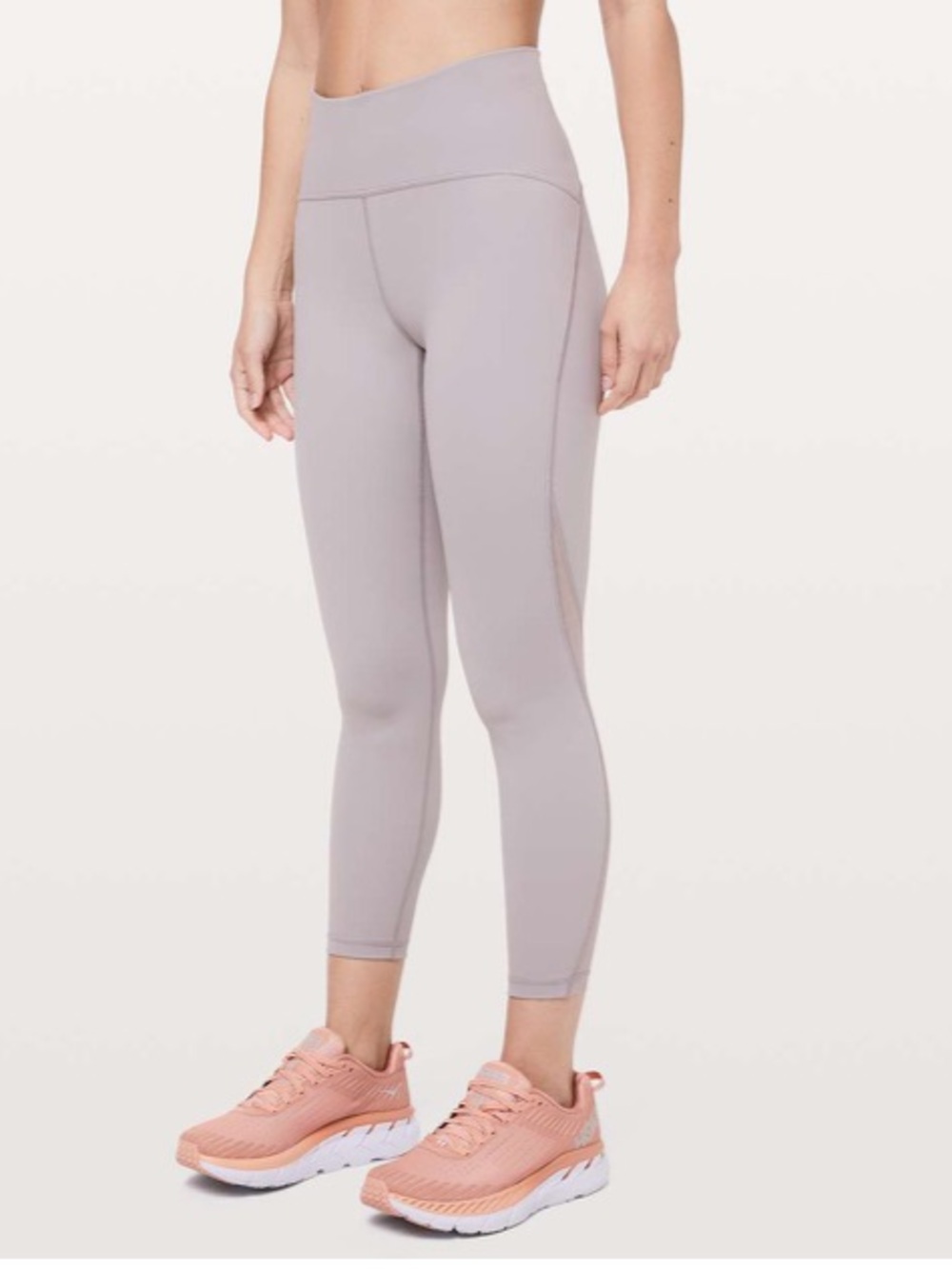 Lululemon Chrome Grey Workout Running Athletic Sporty Gym Train Times Leggings 6